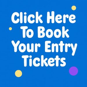 Button to click and book entry tickets at Come Into Play